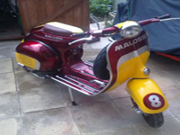 113 1965 vespa vbb custom street racer icon