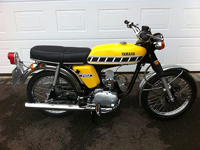 423 1976 Yamaha FS1-DX FS1E FS1 Fizzy Fissy Kenny Roberts Competition Yellow Icon