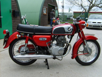 446 1978 Honda CD175 Red 68 Miles From New Icon