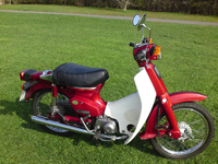 50 1997 honda c90 cub red icon