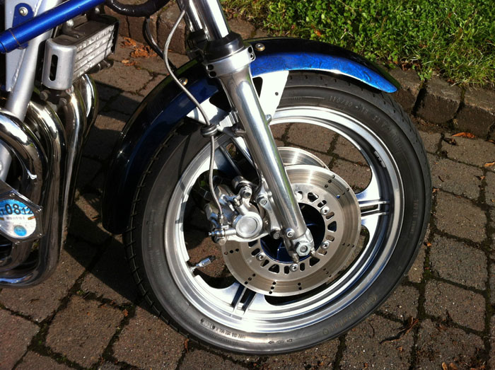 1981 Kawasaki KZ1100 Blue Front Wheel
