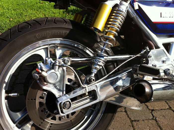 1981 Kawasaki KZ1100 Blue Rear Wheel Shock Brakes