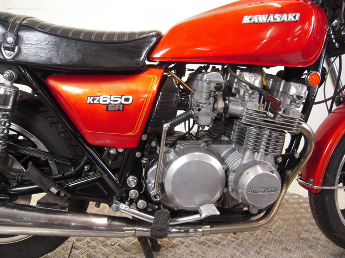 1978 s reg kawasaki sr650 engine tank
