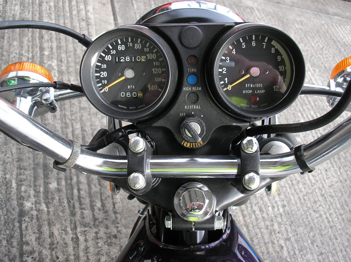 1975 Kawasaki H2C 750 Triple Gauges