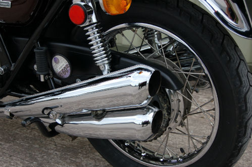 1973 kawasaki z1 orange brown tourer 903cc exhaust