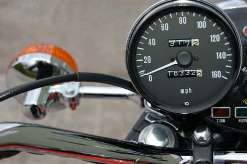 1973 kawasaki z1 orange brown tourer 903cc speedometer