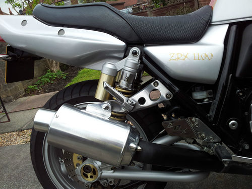 2000 Kawasaki ZRX 1100 C4 Tribal Warrior Custom Muscle Streetfighter Bike Rear