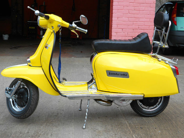 1983 lambretta gp150 yellow 1