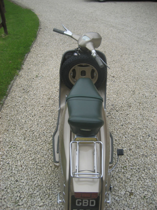 1964 lambretta chrome ring model golden special back
