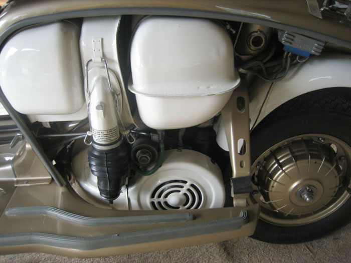 1964 lambretta chrome ring model golden special engine
