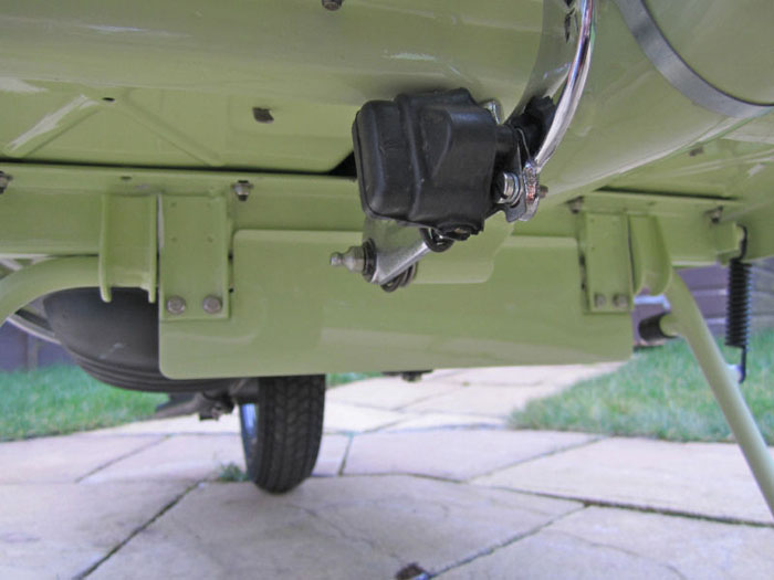 1958 tv175 series 1 lambretta innocenti underside