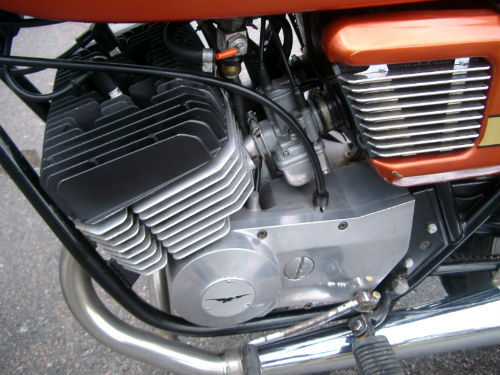 1975 Moto Guzzi 250 T250 Electronica Engine