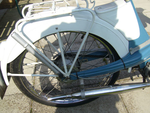 1963 NSU Quickly Moped 49CC Rear Wheel Guard Exhaust