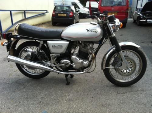 1976 norton commando 850 mkiii silver 1