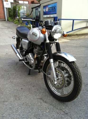 1976 norton commando 850 mkiii silver 2