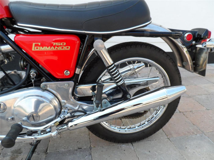 1970 Norton Commando 750 Roadster Rear Wheel Exhaust