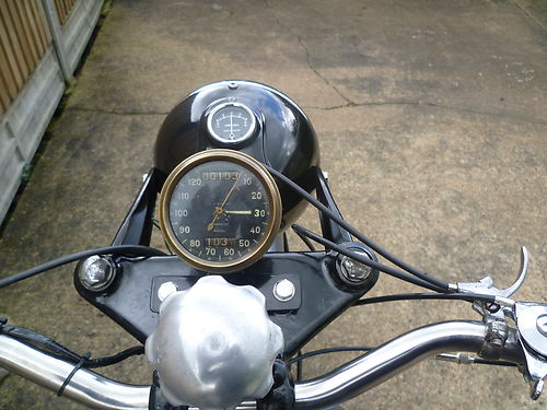1955 rigid panther 600cc model 100 speedometer