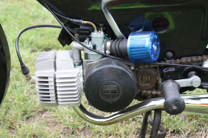 1986 puch maxi sport special silver engine
