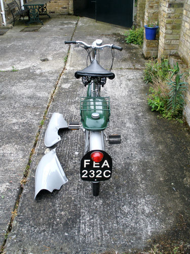 1965 Raleigh RM6 Runabout 49cc Moped Back