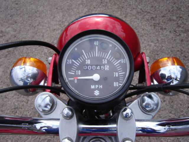 1977 red suzuki ap50 speedometer