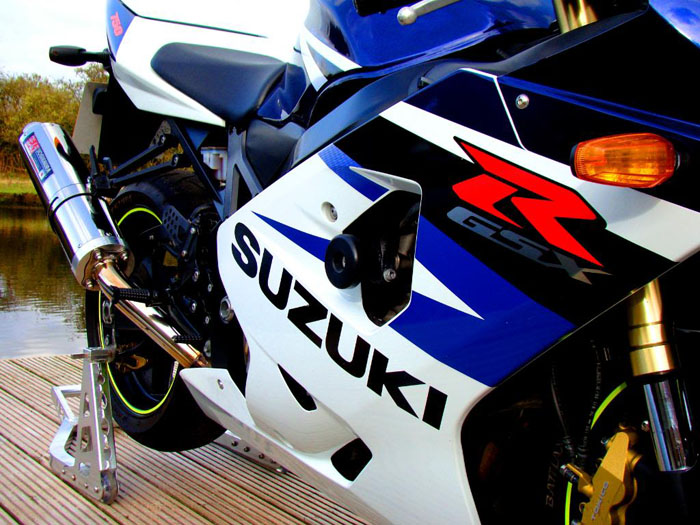 2004 suzuki gsxr 750 k4 paintwork closeup yokohama exhaust