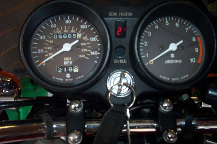 1977 suzuki gt380 b model speedometer