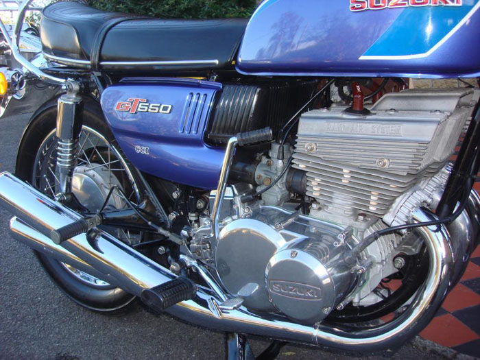 1973 suzuki gt550k engine side