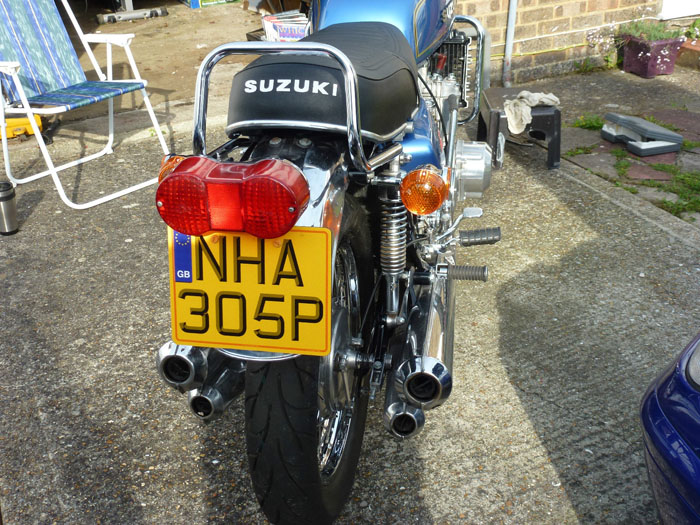 1976 Suzuki GT750A Back