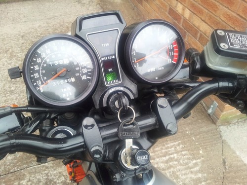 1982 suzuki katana gs650 silver shaft drive gauges