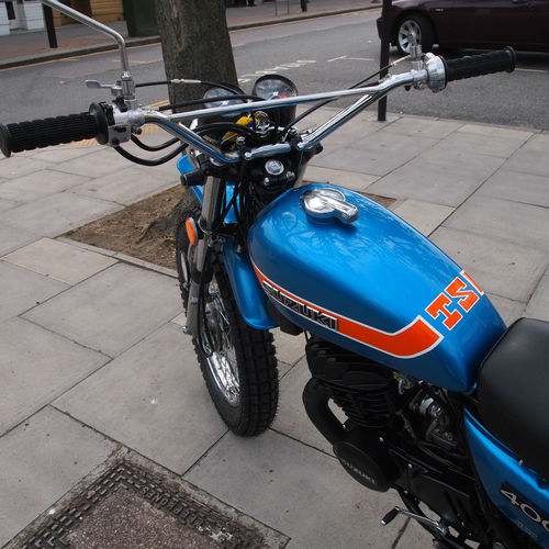 1972 Suzuki TS400 Apache Tank Handlebars