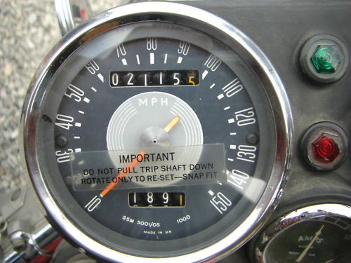 1970 rickman metisse triumph bonneville speedometer
