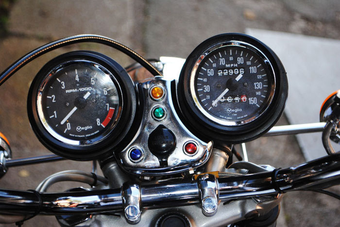 1981 triumph bonneville t140 e speedometer