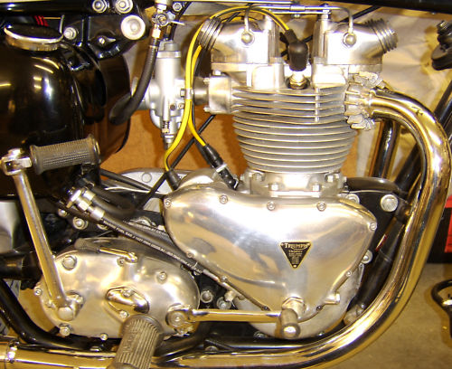 1960 triumph pre-unit duplex 650 t110 engine 1