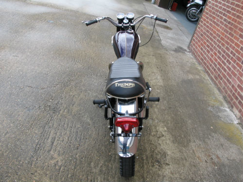 1967 triumph tr6c trophy back