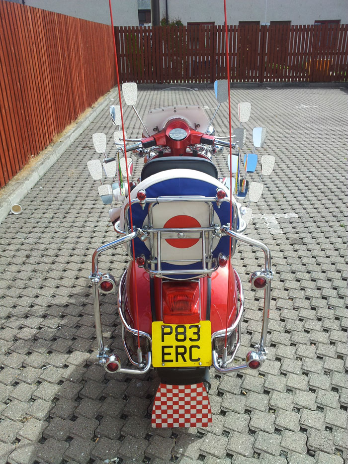 1990 Vespa t5 Back