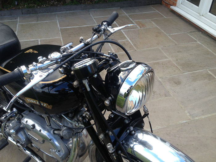 1950 Vincent Comet Front Light Handlebars