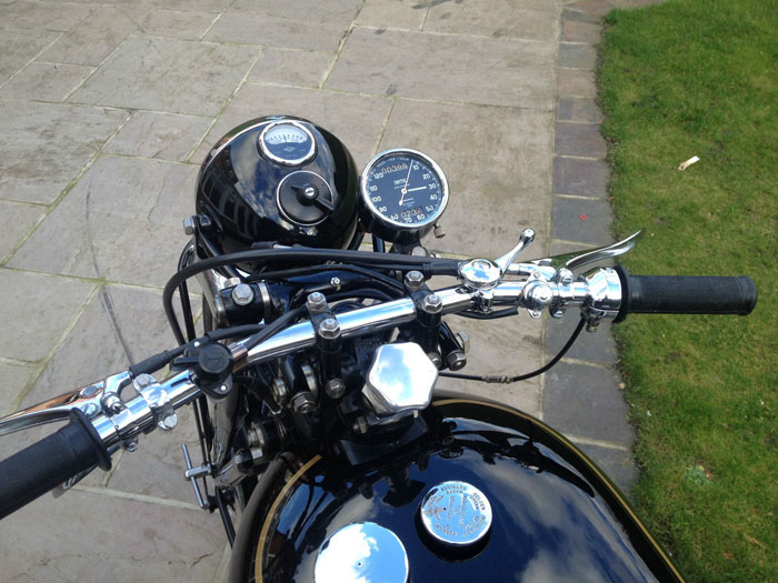 1950 Vincent Comet Handlebars Speedometer