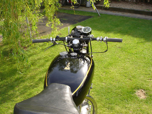 1951 vincent rapide black 1000cc tank