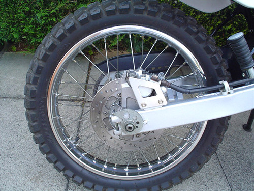 2002 Yamaha DT125R Blue Rear Wheel