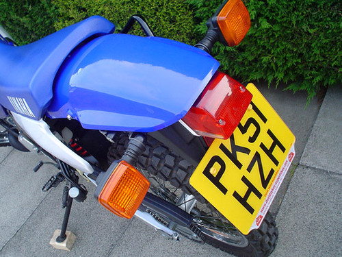 2002 Yamaha DT125R Blue Rear
