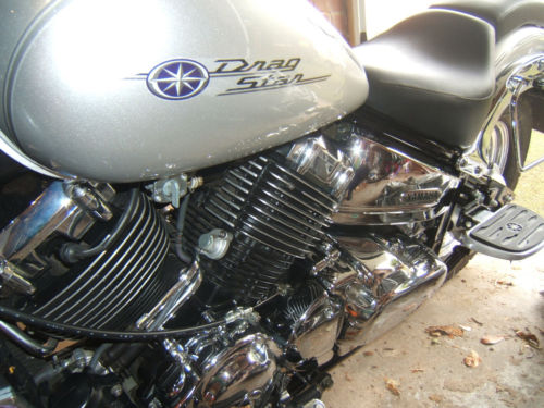 2003 yamaha dragstar 650 custom silver engine