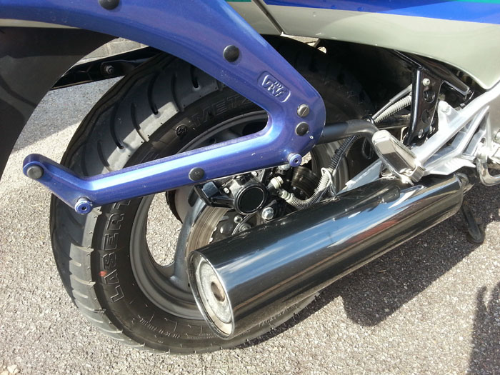 1997 Yamaha FJ1200A Rear Wheel Exhaust
