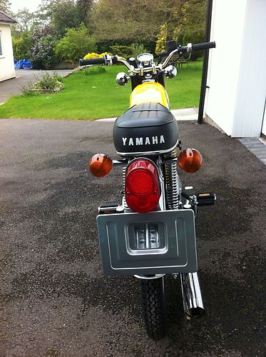 1976 Yamaha FS1-DX FS1E FS1 Fizzy Fissy Kenny Roberts Competition Yellow Back