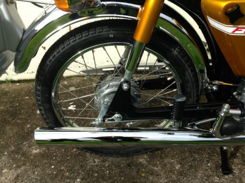1973 Yamaha FS1-E Fizzy Rear Wheel Exhaust