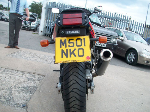 1994 yamaha fzr 600-r foxeye model back