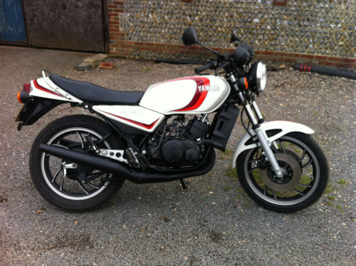classic 1982 yamaha rd 350 white 1