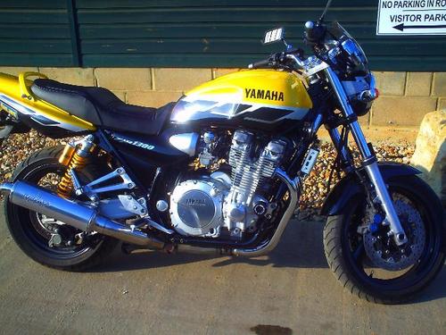 2001 yamaha xjr1300 1300cc yellow 1