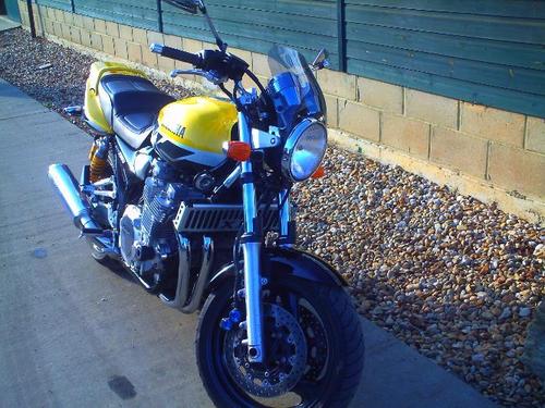 2001 yamaha xjr1300 1300cc yellow 2