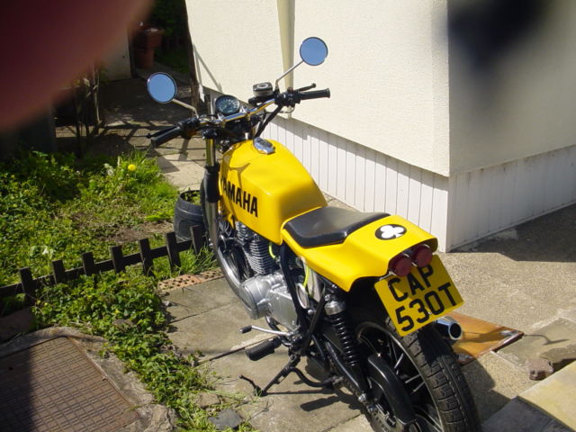 1979 Yamaha XS250 Flat Tracker Style Back