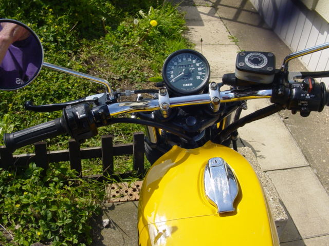 1979 Yamaha XS250 Flat Tracker Style Handlebar Tank Speedometer
